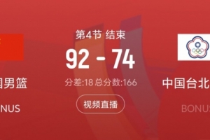 篮板就是生命线！本场篮板数上中国男篮42比32领先10个-0b